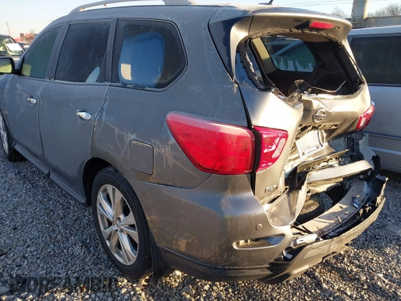 2018 Nissan Pathfinder S with VIN 5N1DR2MN7JC658029, listed as a IAAI auction lot 41132739 with 116,917 mi miles and . Bid and sale history available at DreamBid. Image 3.