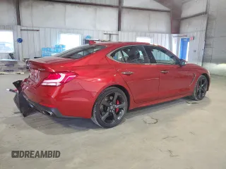 2020 Genesis G70 3.3T z VIN KMTG34LE0LU051663, wystawiony jako Copart lot #54016285 z przebiegiem 62 262 mil mil oraz Szkoda całkowita • Salvage title. Historia ofert i sprzedaży dostępna na DreamBid. Obrazek 3.