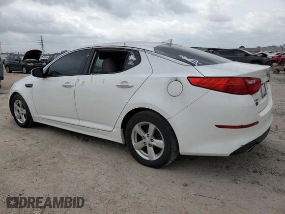 2015 Kia Optima LX with VIN KNAGM4A78F5640956, listed as a Copart auction lot 55154025 with 91,686 mi miles and Clean Title. Bid and sale history available at carsss.com. Image 2.
