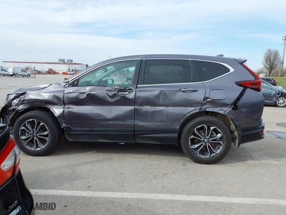 2021 Honda CR-V EX-L with VIN 5J6RW2H8XML008410, listed as a IAAI auction lot 41800858 with 64,167 mi miles. Bid and sale history available at carsss.com. Image 14.