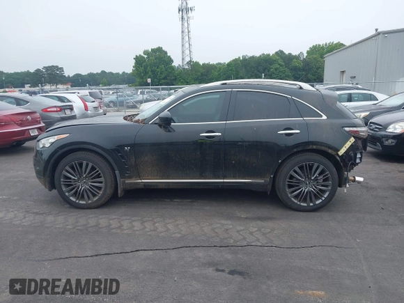 2017 Infiniti QX70 z VIN JN8CS1MU2HM140540, wystawiony jako IAAI lot #42367880 z przebiegiem 109 214 mil mil oraz . Historia ofert i sprzedaży dostępna na DreamBid. Obrazek 14.