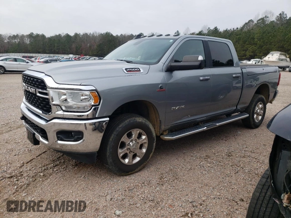 2022 Ram 2500 Big Horn with VIN 3C6UR5DL5NG322720, listed as a Copart auction lot 85967934 with 36,077 mi miles and Salvage Title. Bid and sale history available at carsss.com. Image 1.