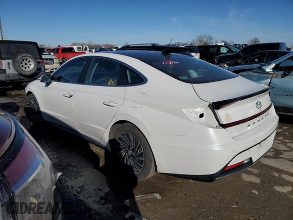 2021 Hyundai Sonata Hybrid Limited with VIN KMHL54JJ5MA024822, listed as a Copart auction lot 41741155 with 127,046 mi miles and Salvage Title. Bid and sale history available at carsss.com. Image 2.