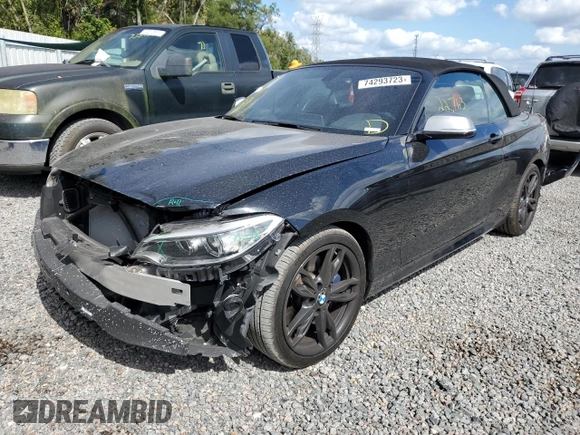 2017 BMW M2 z VIN WBA2L1C33HV666731, wystawiony jako Copart lot #74293723 z przebiegiem 22 763 mil mil oraz . Historia ofert i sprzedaży dostępna na DreamBid. Obrazek 1.