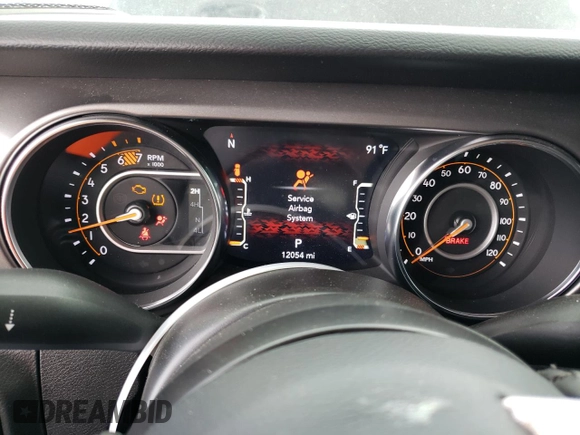 2023 Jeep Wrangler Sport with VIN 1C4HJXDN9PW638737, listed as a Copart auction lot 71367284 with 12,054 mi miles and Salvage Title. Bid and sale history available at DreamBid. Image 9.