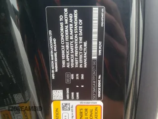 2023 Aston Martin Vantage z VIN SCFSMGAW7PGN07196, wystawiony jako Copart lot #55477894 z przebiegiem 2195 mil mil oraz Szkody całkowita. Historia ofert i sprzedaży dostępna na DreamBid. Obrazek 13.