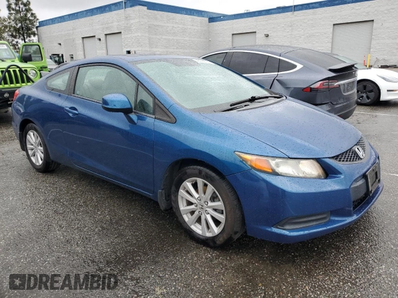 2012 Honda Civic Cpe EX-L with VIN 2HGFG3B11CH539869, listed as a Copart auction lot 48729725 with 89,909 mi miles and Salvage Title. Bid and sale history available at carsss.com. Image 4.