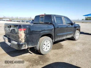 2022 Nissan Frontier S with VIN 1N6ED1EK4NN656008, listed as a Copart auction lot 57946915 with 25,607 mi miles and Salvage title. Bid and sale history available at DreamBid. Image 3.