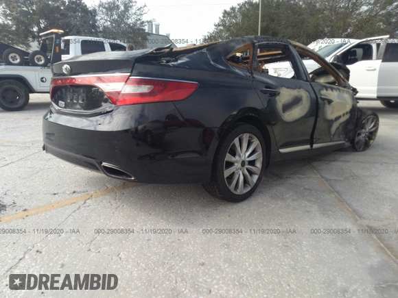 2012 Hyundai Azera with VIN KMHFH4JG0CA191354, listed as a IAAI auction lot 41308509 with Not provided miles and . Bid and sale history available at DreamBid. Image 4.