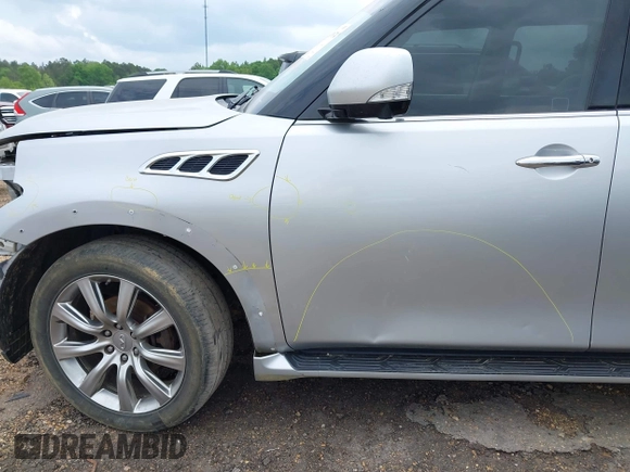 2012 Infiniti QX56 8-passenger with VIN JN8AZ2NC5C9317396, listed as a IAAI auction lot 41879874 with 233,064 mi miles. Bid and sale history available at carsss.com. Image 18.