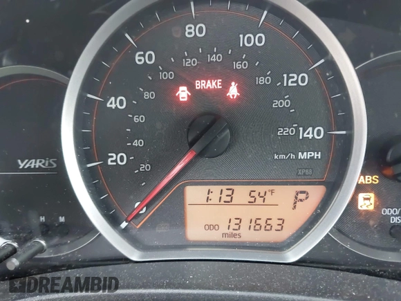 2013 Toyota Yaris L with VIN JTDKTUD30DD563270, listed as a IAAI auction lot 41997725 with 131,663 mi miles. Bid and sale history available at carsss.com. Image 14.