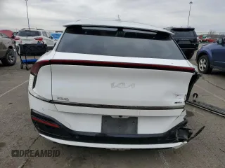 2022 Kia EV6 GT-Line with VIN KNDC4DLC9N5055023, listed as a Copart auction lot 47445295 with 28,129 mi miles and Salvage Title. Bid and sale history available at carsss.com. Image 6.