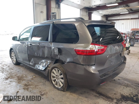 2017 Toyota Sienna with VIN 5TDDZ3DC5HS187614, listed as a IAAI auction lot 41934707 with 82,943 mi miles and . Bid and sale history available at DreamBid. Image 3.