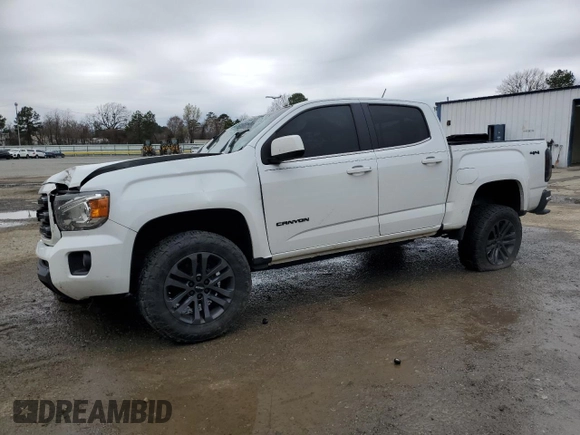 2019 GMC Canyon 4WD SLE with VIN 1GTG6CEN0K1348235, listed as a Copart auction lot 45934405 with 0 mi miles and Salvage Title. Bid and sale history available at carsss.com. Image 1.
