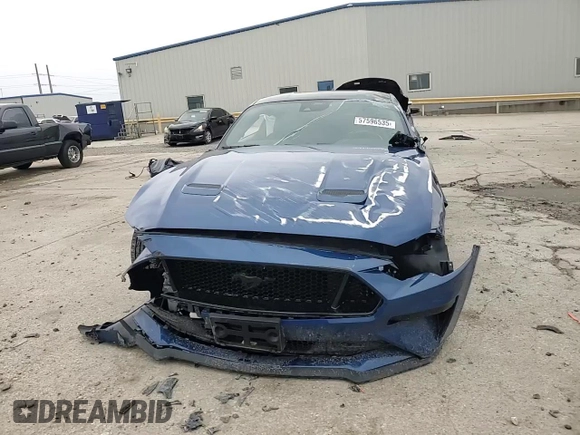2023 Ford Mustang GT with VIN 1FA6P8CF9P5301583, listed as a Copart auction lot 57596535 with 19,916 mi miles and Salvage title. Bid and sale history available at DreamBid. Image 14.