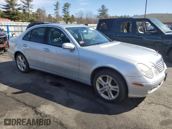 2006 Mercedes-Benz E 350 with VIN WDBUF87J86X199584, listed as a Copart auction lot 50332655 with 155,198 mi miles and Salvage Title. Bid and sale history available at DreamBid. Image 4.
