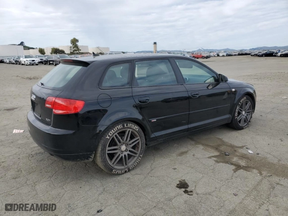 2008 Audi A3 with VIN WAUHF78P18A130657, listed as a Copart auction lot 45312365 with 117,692 mi miles and Salvage Title. Bid and sale history available at carsss.com. Image 3.