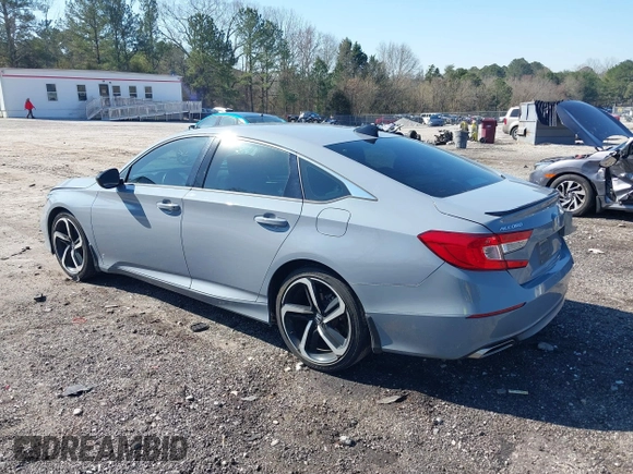 2022 Honda Accord Sport SE with VIN 1HGCV1F43NA007655, listed as a IAAI auction lot 41780298 with 47,428 mi miles and . Bid and sale history available at carsss.com. Image 3.