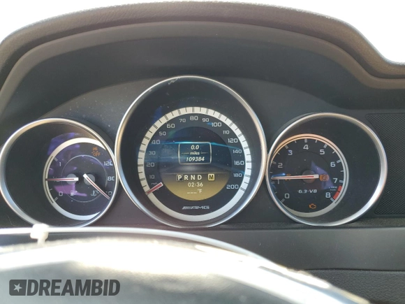 2012 Mercedes-Benz C 63 AMG with VIN WDDGJ7HB9CF814987, listed as a Copart auction lot 59702905 with 109,384 mi miles and Salvage title. Bid and sale history available at DreamBid. Image 9.