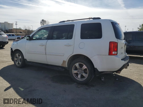 2012 Honda Pilot EX-L with VIN 5FNYF4H67CB029972, listed as a Copart auction lot 45150375 with 212,534 mi miles and Salvage Title. Bid and sale history available at DreamBid. Image 2.