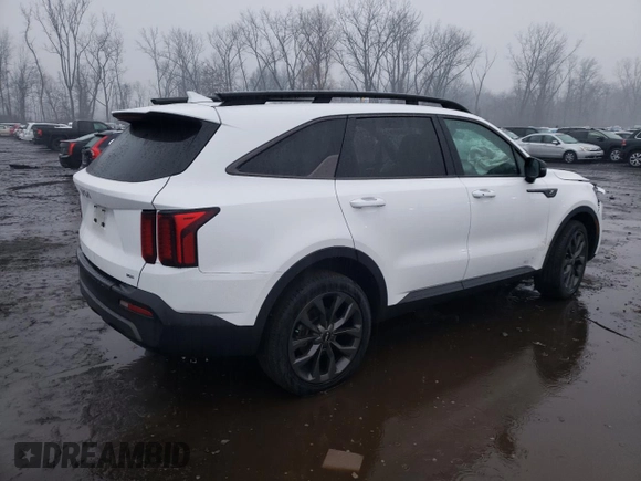 2023 Kia Sorento X-Line EX with VIN 5XYRHDLF0PG172797, listed as a Copart auction lot 86486024 with 42,208 mi miles and Salvage Title. Bid and sale history available at carsss.com. Image 3.