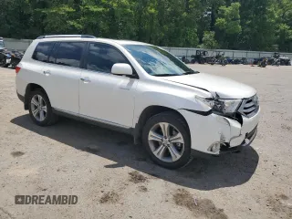 2012 Toyota Highlander Limited with VIN 5TDYK3EH0CS052470, listed as a Copart auction lot 62135025 with 136,043 mi miles and Salvage title. Bid and sale history available at DreamBid. Image 4.