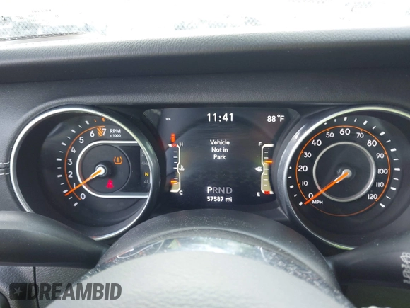 2018 Jeep Wrangler Unlimited Sahara with VIN 1C4HJXEG1JW205789, listed as a IAAI auction lot 42435877 with 57,587 mi miles and . Bid and sale history available at DreamBid. Image 7.