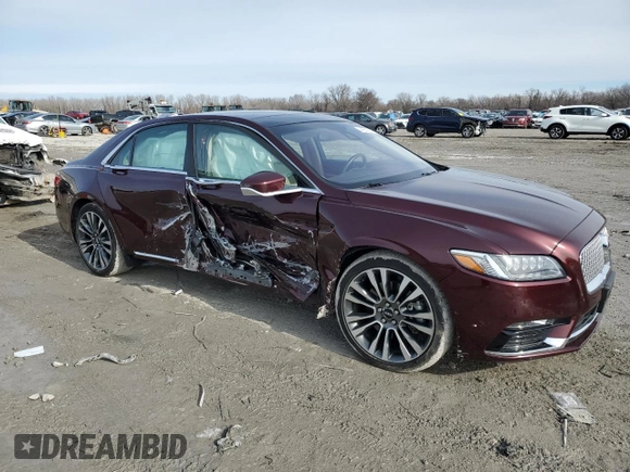 2019 Lincoln Continental Reserve with VIN 1LN6L9NC2K5602487, listed as a Copart auction lot 44539745 with 71,025 mi miles and Salvage Title. Bid and sale history available at DreamBid. Image 4.