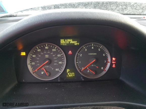 2005 Volvo V50 with VIN YV1MW390052099722, listed as a Copart auction lot 84544754 with 87,435 mi miles and Salvage Title. Bid and sale history available at carsss.com. Image 9.