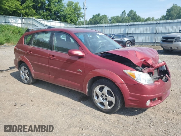 2005 Pontiac Vibe with VIN 5Y2SL63895Z432464, listed as a Copart auction lot 62268525 with 136,009 mi miles and Clean title. Bid and sale history available at DreamBid. Image 4.