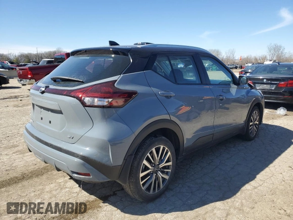 2022 Nissan Kicks SV with VIN 3N1CP5CV0NL497044, listed as a Copart auction lot 47895725 with 36,123 mi miles and Salvage Title. Bid and sale history available at carsss.com. Image 3.