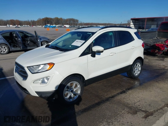 2019 Ford EcoSport SE with VIN MAJ3S2GE2KC252246, listed as a IAAI auction lot 40871864 with 54,329 mi miles and . Bid and sale history available at DreamBid. Image 2.