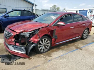 2015 Hyundai Sonata Sport with VIN 5NPE34AF4FH049589, listed as a Copart auction lot 54832855 with Not provided miles and Salvage title. Bid and sale history available at DreamBid. Image 1.