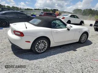 2017 FIAT 124 Spider Lusso with VIN JC1NFAEK0H0105957, listed as a Copart auction lot 65231365 with 131,062 mi miles and Clean title. Bid and sale history available at DreamBid. Image 3.