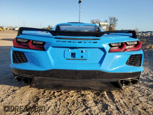 2021 Chevrolet Corvette 1LT with VIN 1G1YA2D42M5113717, listed as a Copart auction lot 77167694 with 9,190 mi miles and Non Repairable. Bid and sale history available at carsss.com. Image 6.