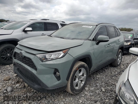 2019 Toyota RAV4 XLE with VIN 2T3W1RFV1KW051326, listed as a Copart auction lot 51323625 with 67,031 mi miles and Salvage Title. Bid and sale history available at DreamBid. Image 1.