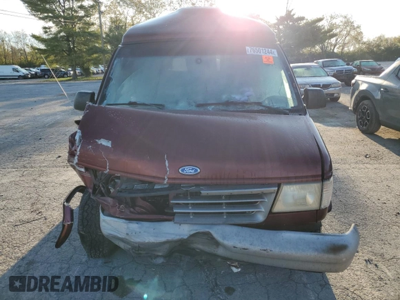 1995 Ford Econoline Cargo with VIN 1FDEE14H4SHB66776, listed as a Copart auction lot 76501244 with 126,673 mi miles and Salvage Title. Bid and sale history available at DreamBid. Image 5.