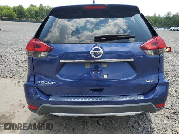 2017 Nissan Rogue SV with VIN KNMAT2MV9HP561152, listed as a Copart auction lot 63405565 with 62,593 mi miles and Salvage title. Bid and sale history available at DreamBid. Image 6.