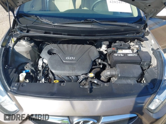 2012 Hyundai Accent GLS with VIN KMHCT4AE4CU097413, listed as a IAAI auction lot 42024571 with 120,672 mi miles. Bid and sale history available at carsss.com. Image 10.