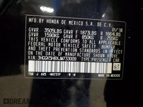 2018 Honda Fit EX with VIN 3HGGK5H8XJM733009, listed as a Copart auction lot 52418805 with 36,283 mi miles and Salvage title. Bid and sale history available at DreamBid. Image 13.