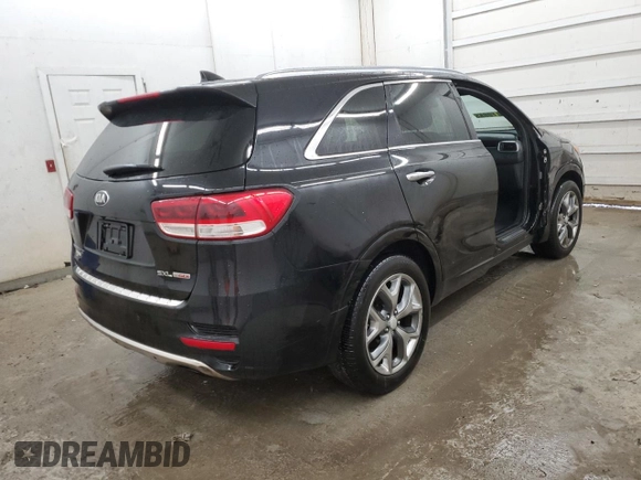 2016 Kia Sorento SXL with VIN 5XYPK4A1XGG006030, listed as a Copart auction lot 84155474 with 130,408 mi miles and Salvage Title. Bid and sale history available at carsss.com. Image 3.