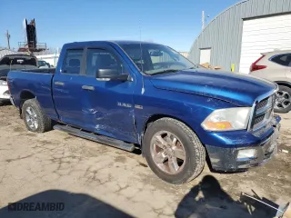 2009 Dodge Ram 1500 SLT with VIN 1D3HB18T49S738202, listed as a Copart auction lot 42455955 with 217,610 mi miles and Salvage Title. Bid and sale history available at carsss.com. Image 4.