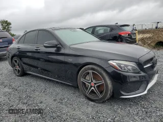 2016 Mercedes-Benz C 450 AMG with VIN 55SWF6EBXGU141562, listed as a Copart auction lot 52255705 with Not Provided miles and Clean Title. Bid and sale history available at carsss.com. Image 4.
