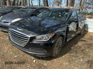 2017 Genesis G80 3.8L with VIN KMHGN4JEXHU192707, listed as a Copart auction lot 51038255 with 96,720 mi miles and Salvage title. Bid and sale history available at DreamBid. Image 2.