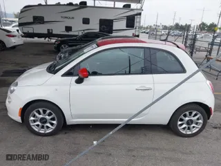 2017 FIAT 500 Pop with VIN 3C3CFFKR1HT570800, listed as a IAAI auction lot 41900007 with 58,170 mi miles. Bid and sale history available at carsss.com. Image 14.