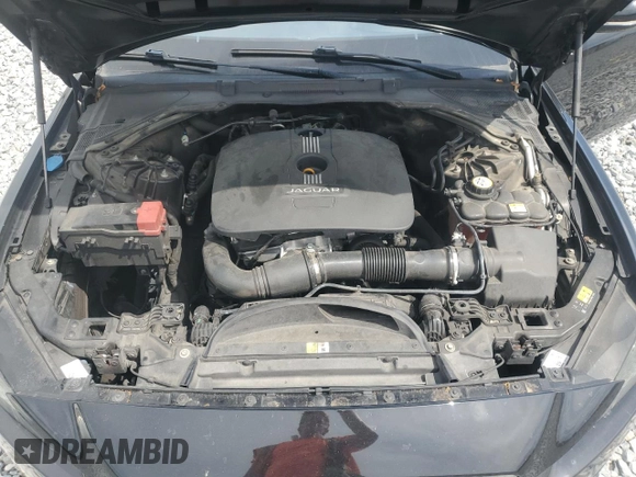 2017 Jaguar XE 25t Premium with VIN SAJAD4BG2HA969557, listed as a Copart auction lot 50980635 with 145,558 mi miles and Salvage Title. Bid and sale history available at carsss.com. Image 11.