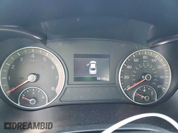 2019 Kia Optima LX with VIN 5XXGT4L36KG375315, listed as a Copart auction lot 51592535 with 53,103 mi miles and Salvage Title. Bid and sale history available at carsss.com. Image 9.