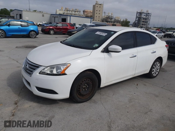 2015 Nissan Sentra S with VIN 3N1AB7AP7FY376067, listed as a Copart auction lot 51502025 with 143,619 mi miles and Clean Title. Bid and sale history available at carsss.com. Image 1.
