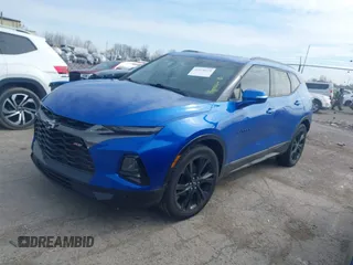 2019 Chevrolet Blazer RS z VIN 3GNKBERS3KS612362, wystawiony jako IAAI lot #41978218 z przebiegiem 90 242 mil mil oraz . Historia ofert i sprzedaży dostępna na DreamBid. Obrazek 2.