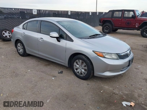 2012 Honda Civic LX z VIN 19XFB2F50CE009909, wystawiony jako IAAI lot #41049186 z przebiegiem 177 356 mil mil oraz . Historia ofert i sprzedaży dostępna na DreamBid. Obrazek 1.